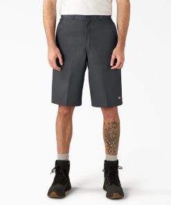 Loose Fit Flat Front Work Shorts. 13