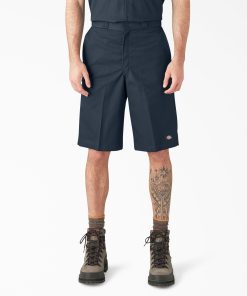Loose Fit Flat Front Work Shorts. 13