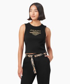 Dickies x Harley-Davidson Women's Racerback Cropped Eagle Tank Top