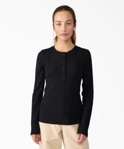 Women's Crewneck Henley Shirt