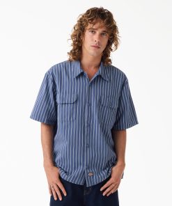 Worn In Striped Work Shirt