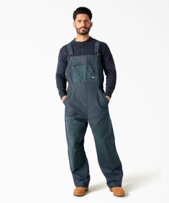 Waxed Canvas Double Front Bib Overalls