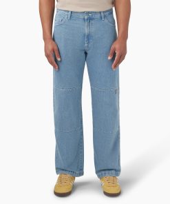 Loose Fit Double Knee Jeans