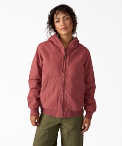 Women's Fleece Lined Duck Canvas Jacket