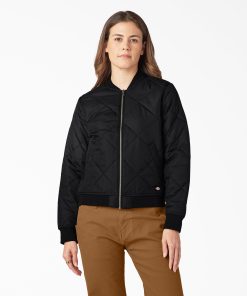Women's Quilted Bomber Jacket