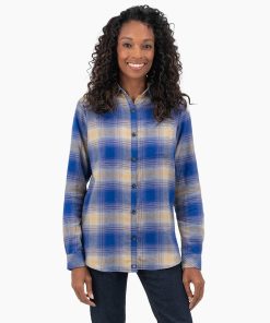 Women's Plaid Flannel Long Sleeve Shirt
