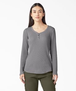 Women's Henley Long Sleeve Shirt