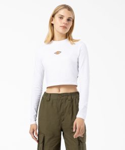 Women's Maple Valley Logo Long Sleeve Cropped T-Shirt