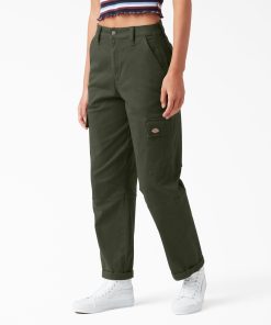 Women's Relaxed Fit Cropped Cargo Pants