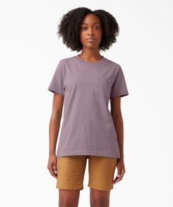 Women's Heavyweight Short Sleeve Pocket T-Shirt