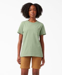 Women's Heavyweight Short Sleeve Pocket T-Shirt