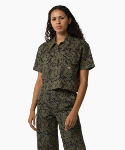Women's Drewsey Camo Cropped Work Shirt