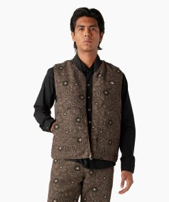 Ellis Floral Print Reversible Vest