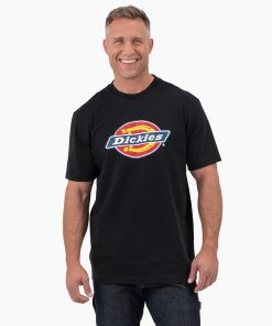 Short Sleeve Tri-Color Logo Graphic T-Shirt
