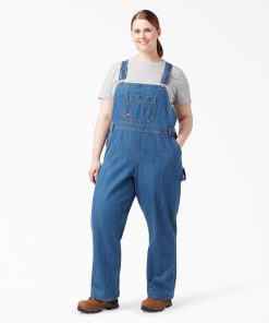 Women's Plus Relaxed Fit Bib Overalls