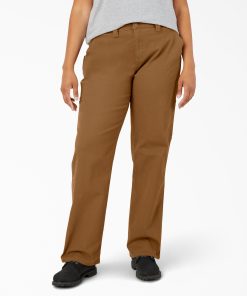 Women's Plus FLEX Relaxed Straight Fit Duck Carpenter Pants