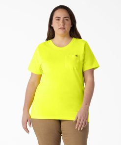 Women's Plus Heavyweight Short Sleeve Pocket T-Shirt
