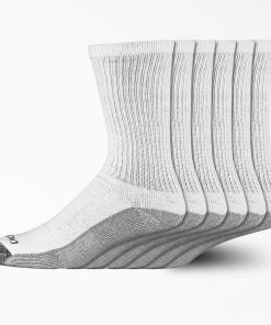 Moisture Control Crew Work Socks. Size 12-15. 6-Pack