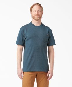 Heavyweight Heathered Short Sleeve Pocket T-Shirt