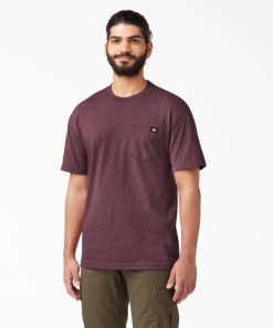 Heavyweight Heathered Short Sleeve Pocket T-Shirt
