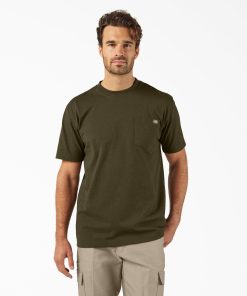 Heavyweight Heathered Short Sleeve Pocket T-Shirt
